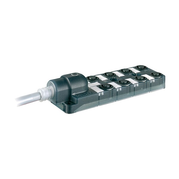 Murrelektronik M12 MALE ON REAR OF MSUD DOUBLE VALVE PLUG 18MM, PUR 3X0.75 GRAY, 0m 8000-88512-3980500 - main